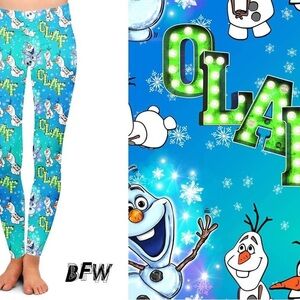 Snowman Themed Leggings (Sz OS)